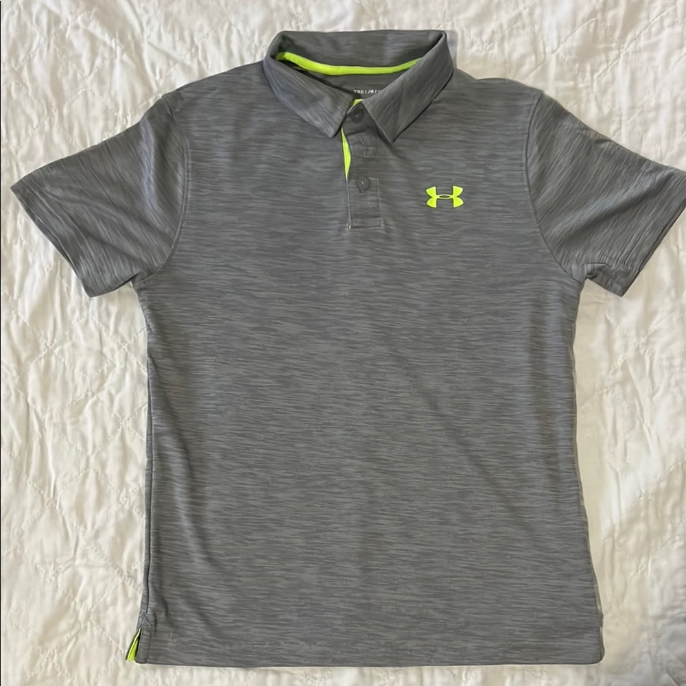Under Armour Boy’s Gray Polo Shirt